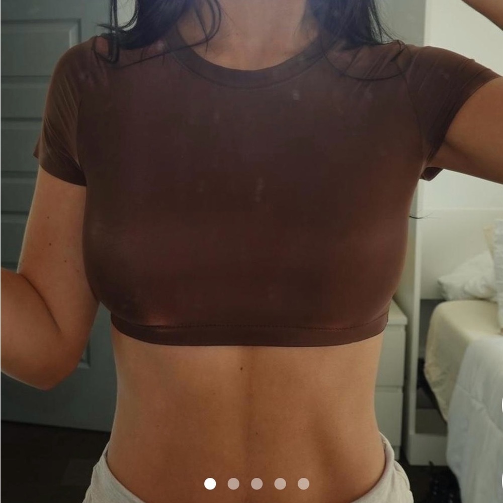 Aerie Women's Brown Crop-top size large